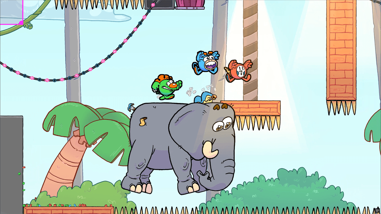  This co-op clown cacophony crams over 80 minigames into a single videogame 
