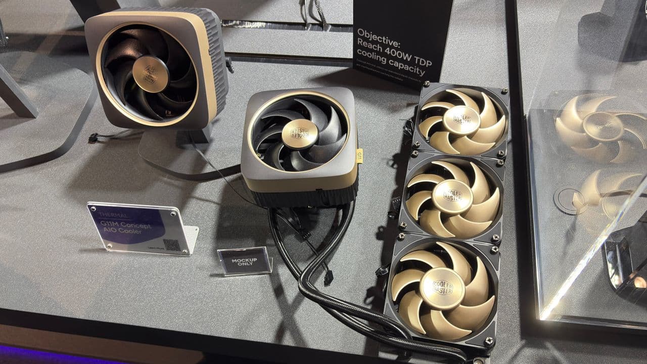  Cooler Master's concept AIO cooler looks like it could chill Venus into Pluto, and I'm already hunting down the back of my sofa to get the pennies to buy one 