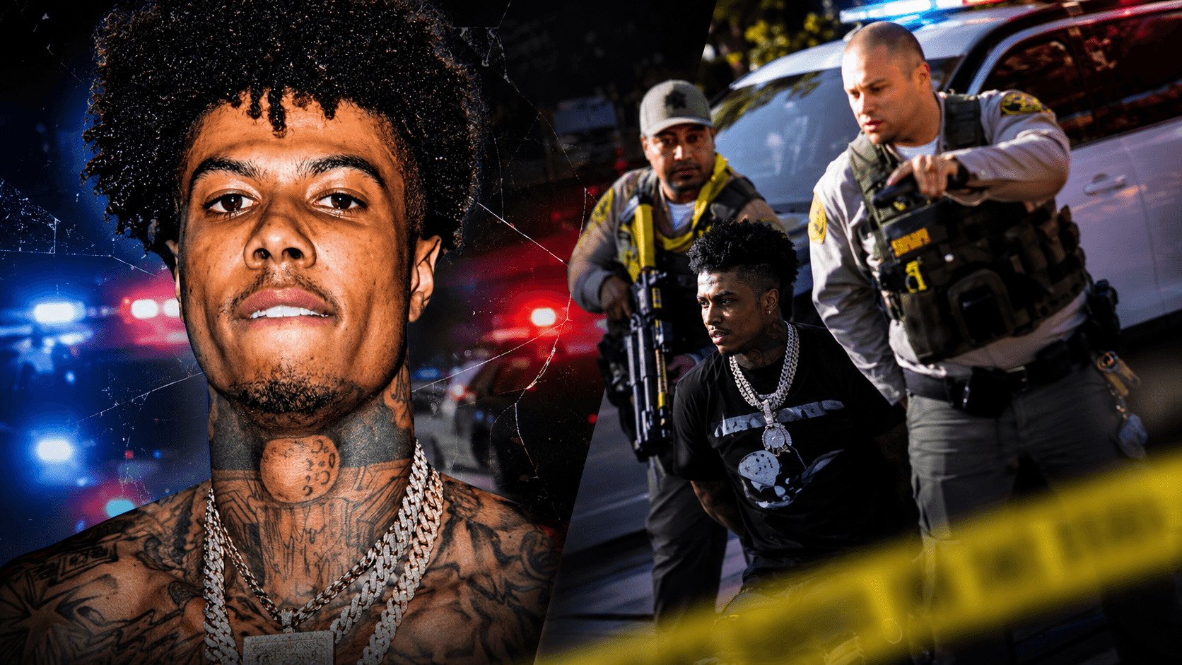 Rapper Blueface Held at Gunpoint by Police on Stream After Alleged Swatting