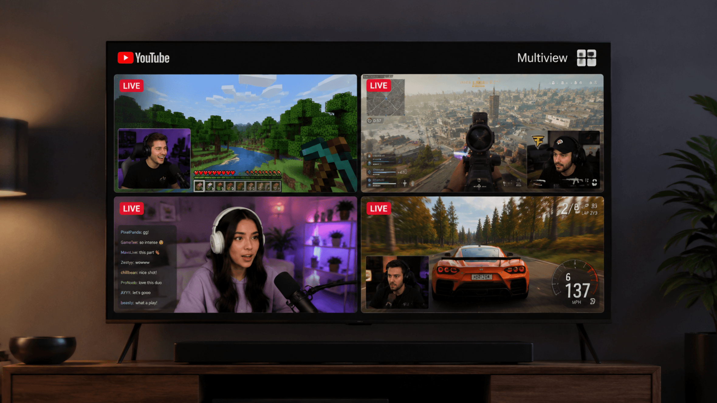 YouTube Live's Multiview Update: The Final Nail in the Co-Streaming Coffin?
