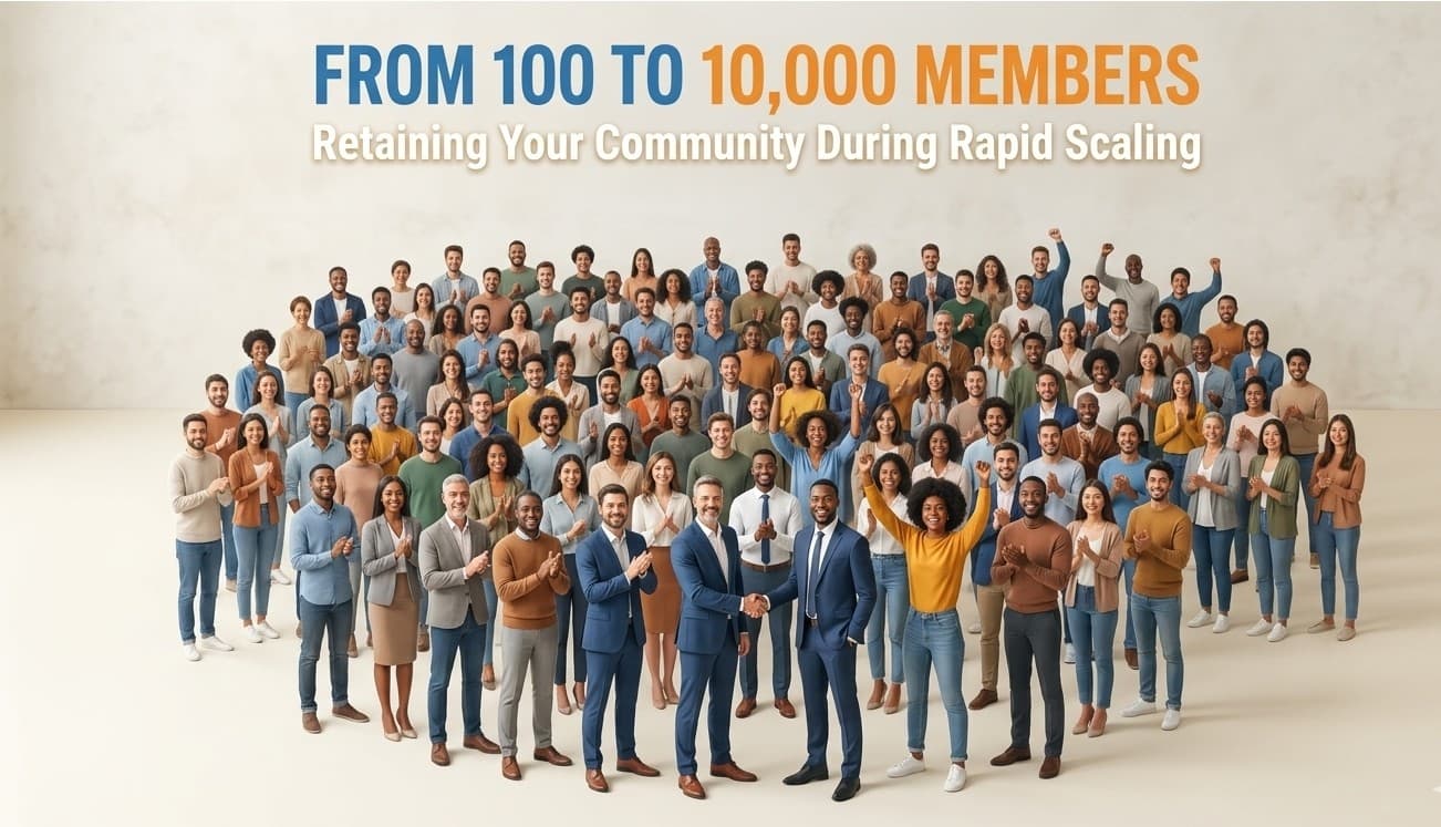 From 100 to 10,000 Members: Retaining Your Community During Rapid Scaling