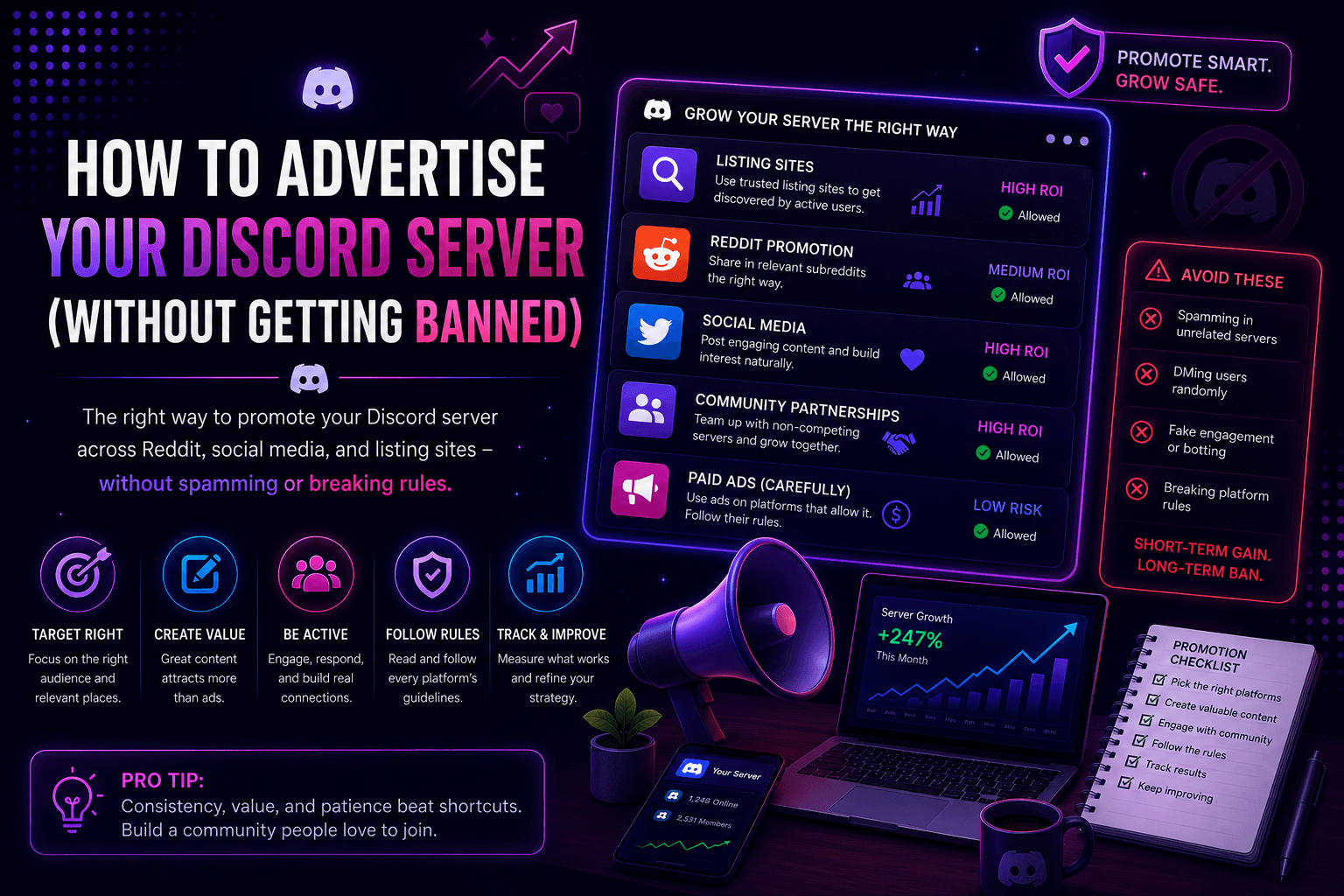 How to Advertise Your Discord Server (Without Getting Banned)